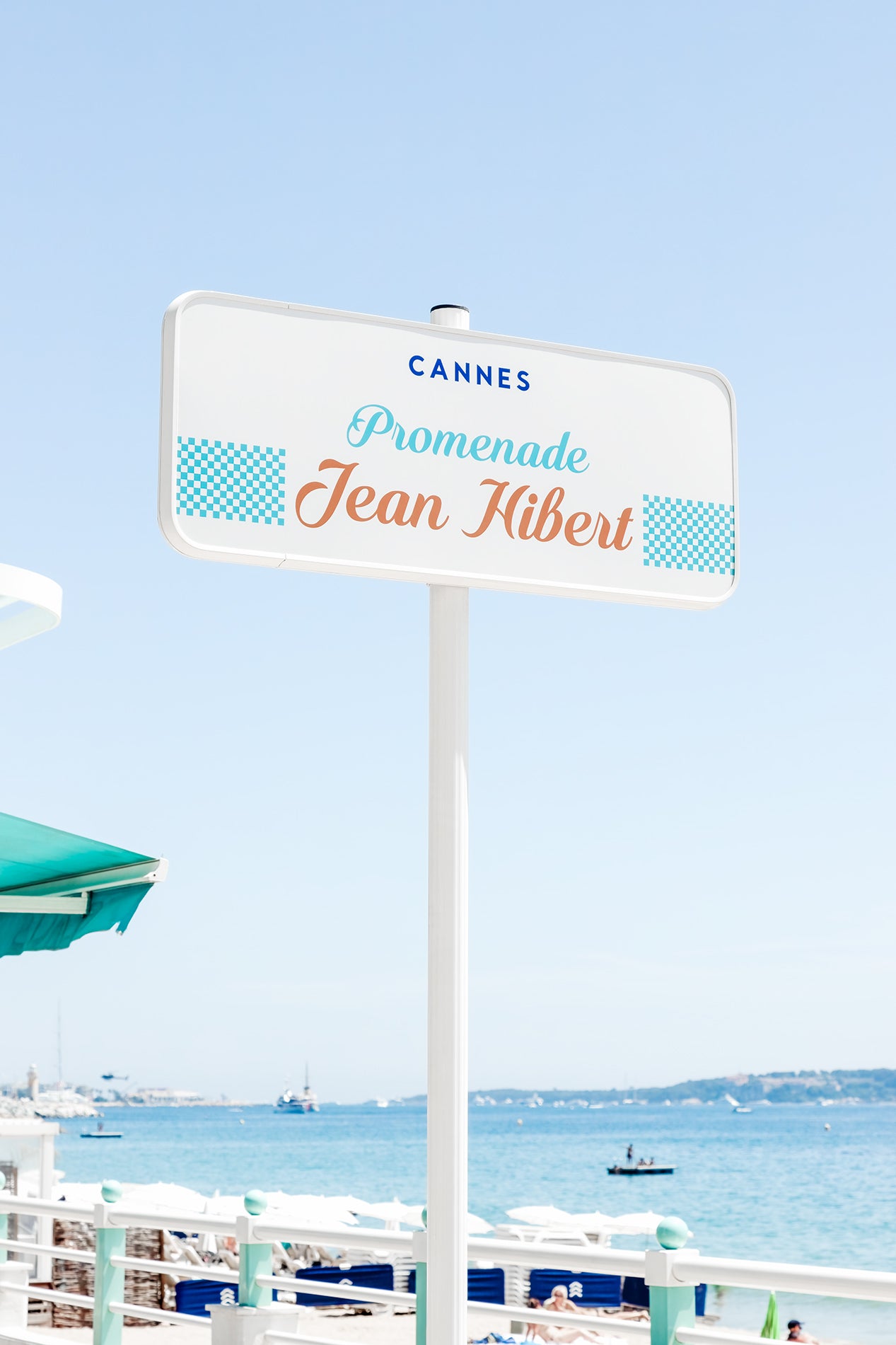 Large French Wall Art by Cattie Coyle Photography: Promenade Jean Hibert, Cannes