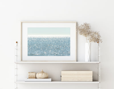 Sun Glitter – Fine art print by Cattie Coyle Photography on string shelf
