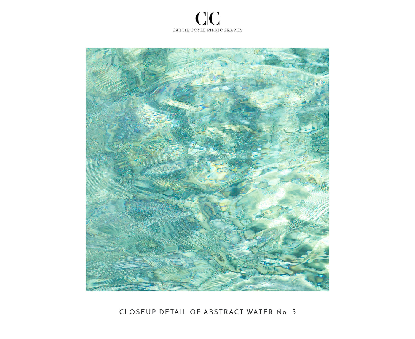 Abstract Water – Closeup detail of ocean art print by Cattie Coyle Photography