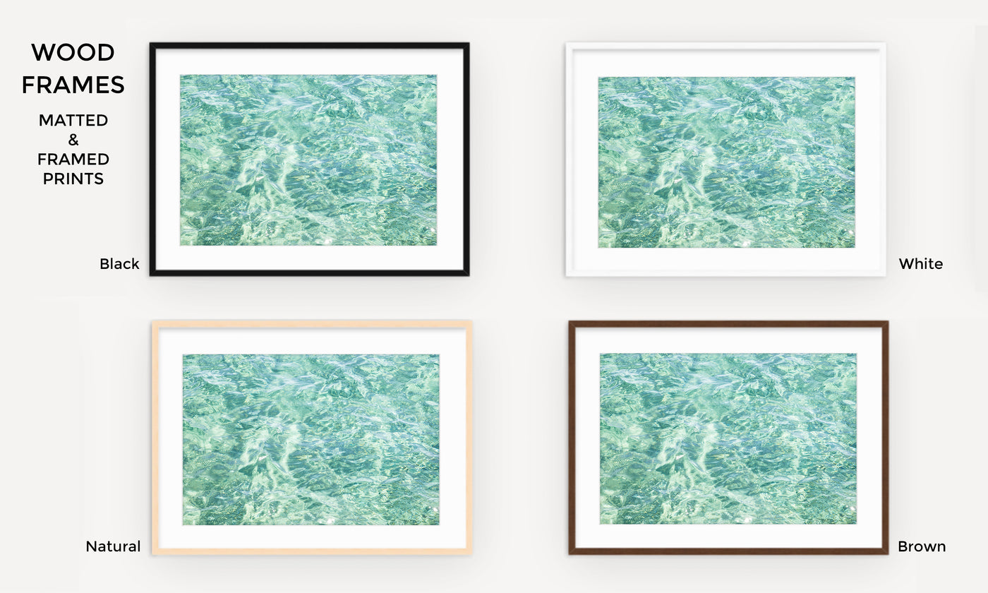 Abstract Water No 8 - Framed abstract art prints by Cattie Coyle Photography
