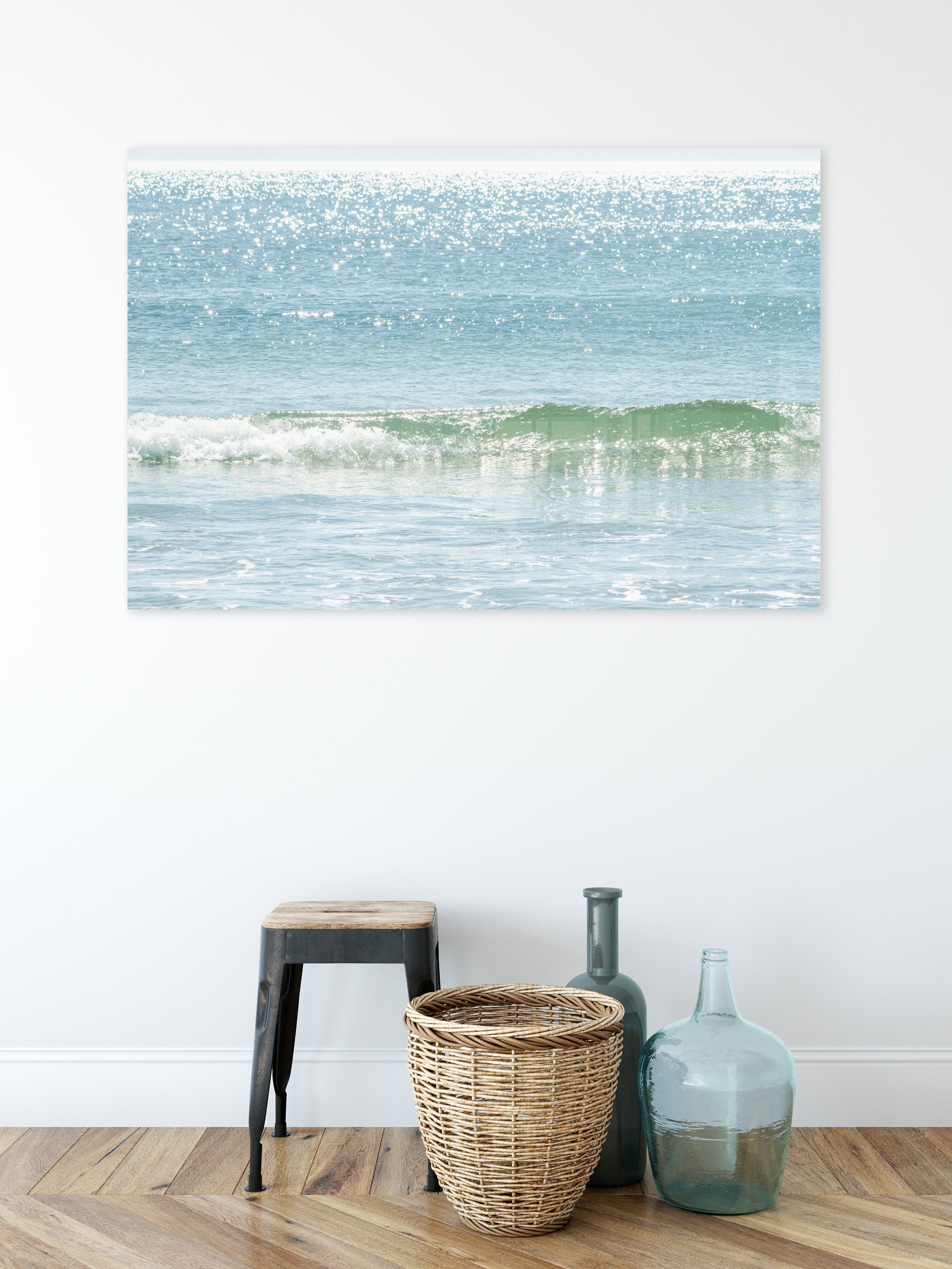 Ocean Wave Acrylic Glass Wall Art by Cattie Coyle Photography