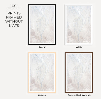 Abstract photography prints by Cattie Coyle framed without mats