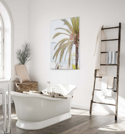 Morning in Menton - Acrylic glass art print by Cattie Coyle Photography in bathroom
