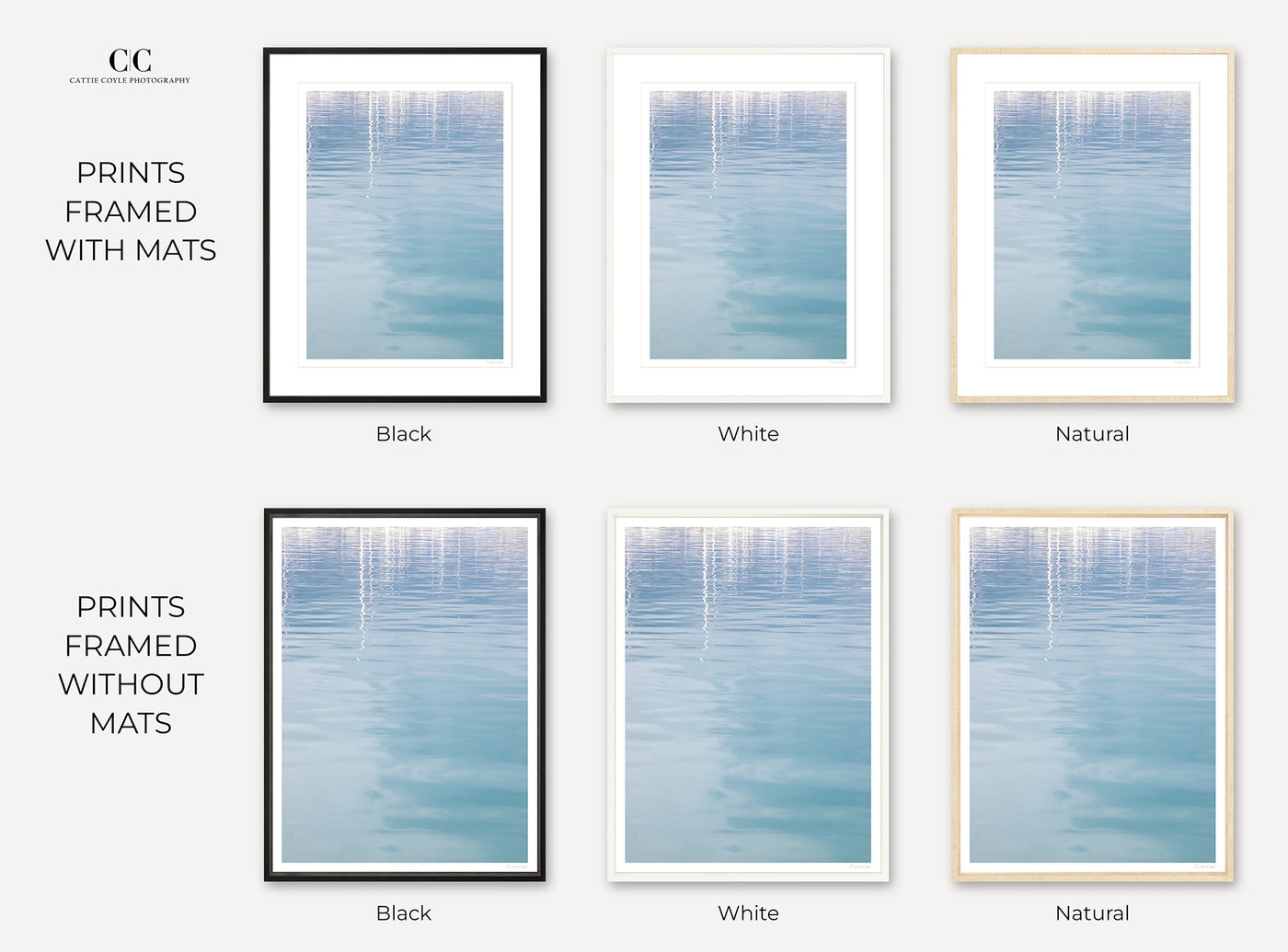 Antibes - Framed abstract water art prints by Cattie Coyle Photography