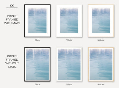 Antibes - Framed abstract water art prints by Cattie Coyle Photography
