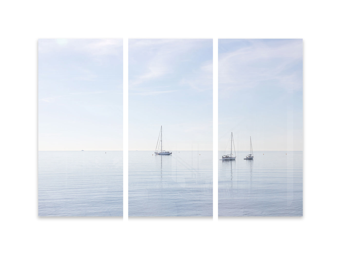 Boats No 6 - Coastal triptych by Cattie Coyle Photography