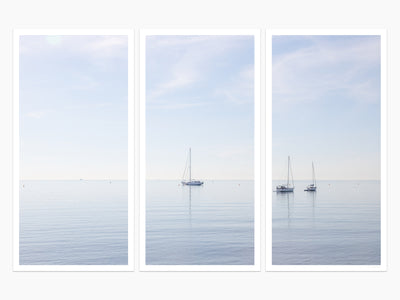 Boats No 6 - Triptych fine art print by Cattie Coyle Photography