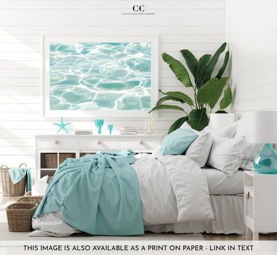 Caribbean Sea No 1 - Fine art print by Cattie Coyle Photography in bedroom