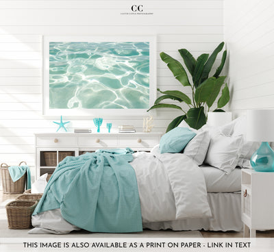 Caribbean Sea No 2 - Fine art print by Cattie Coyle Photography in bedroom