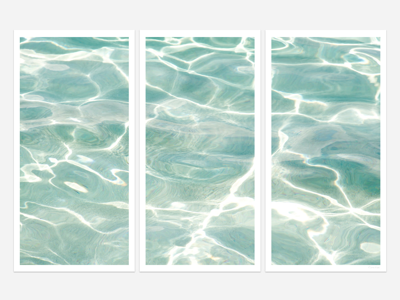 Caribbean Sea No 3 - Multi panel wall art by Cattie Coyle Photography