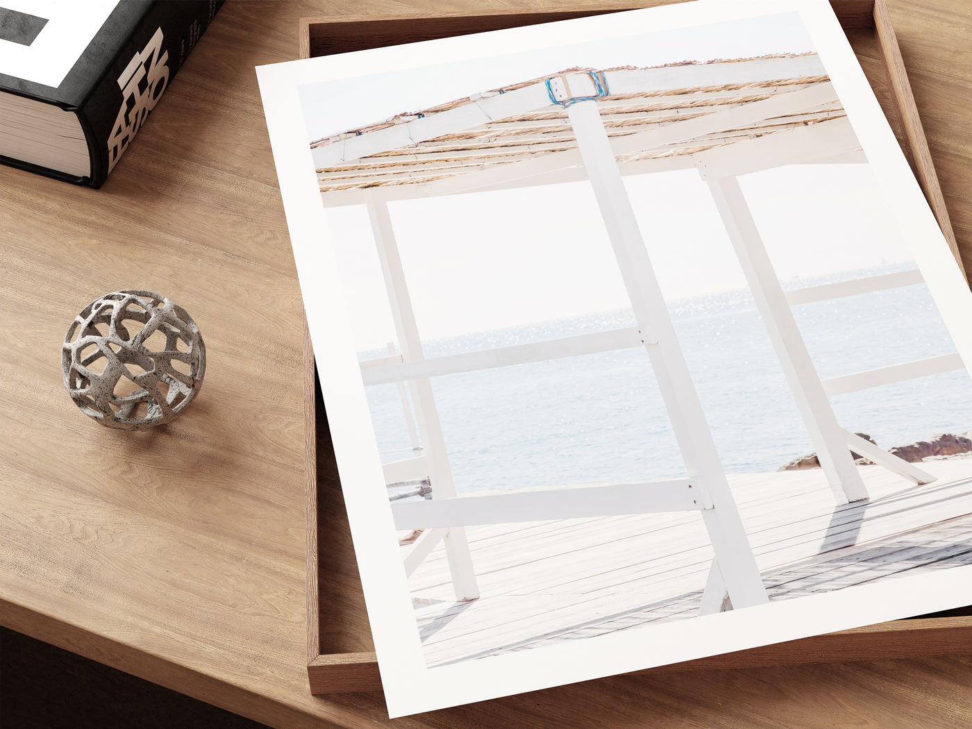 Dock on Cap d’Antibes art print by Cattie Coyle Photography