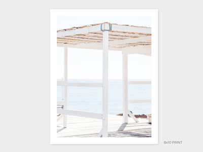 Dock on Cap d’Antibes art print by Cattie Coyle Photography