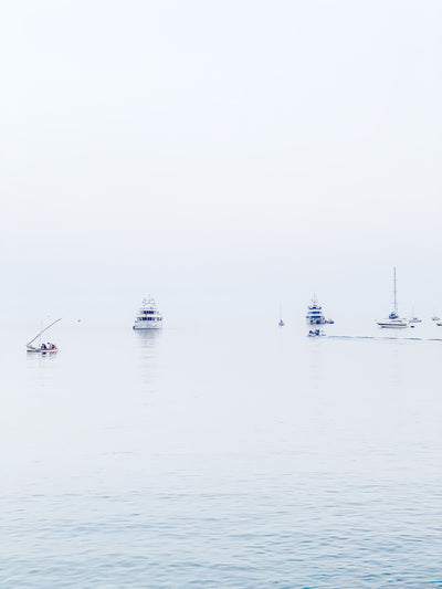 Evening in Villefranche-sur-Mer - Boats wall art by Cattie Coyle Photography 