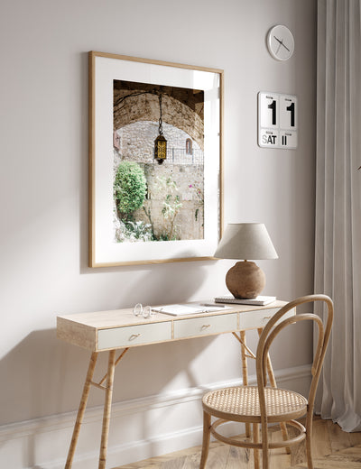 Eze France art print by Cattie Coyle Photography in home office