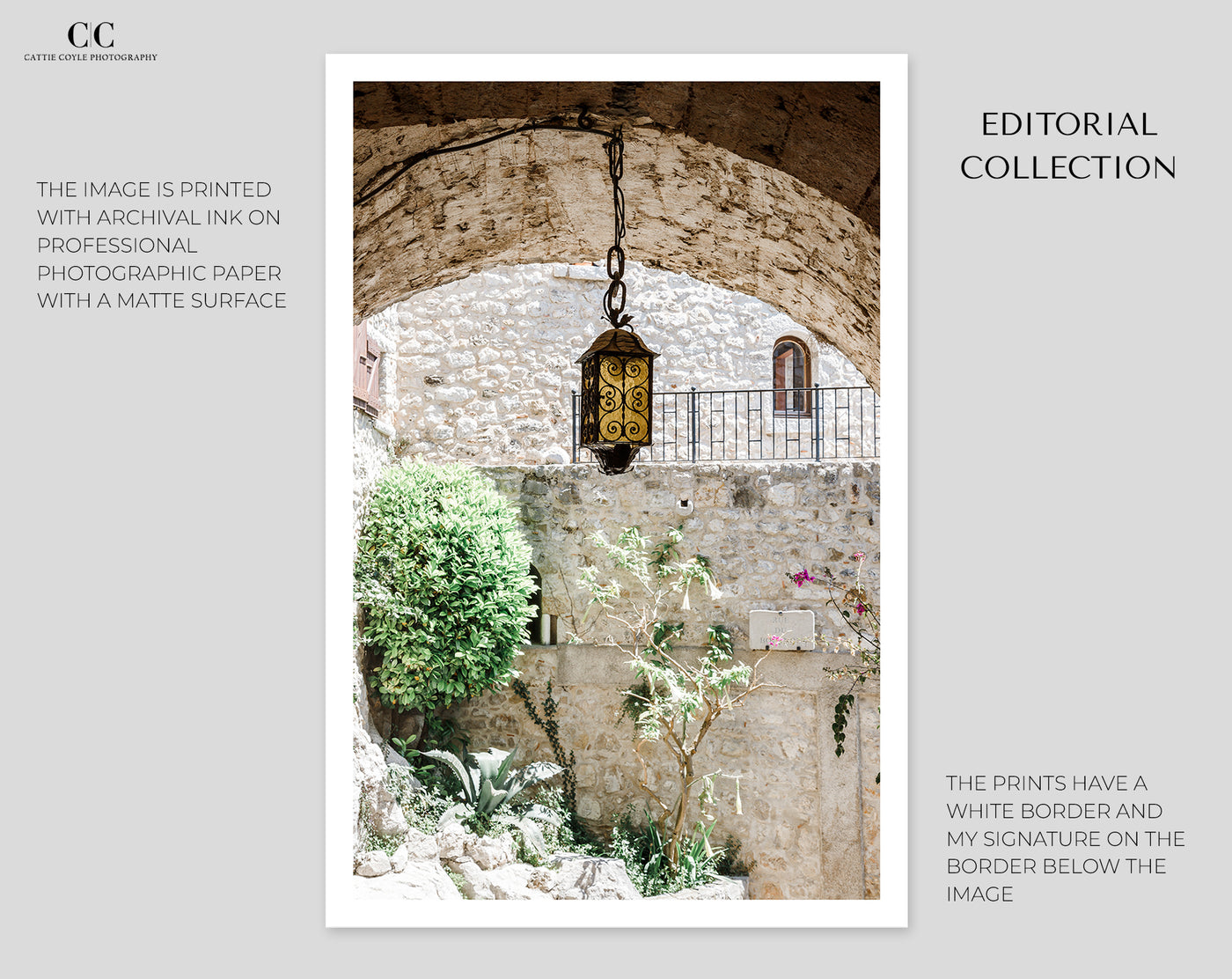 Eze France art print by Cattie Coyle Photography