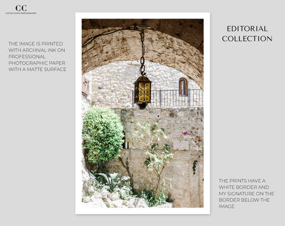 Eze France art print by Cattie Coyle Photography