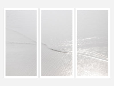 Silver Waves No 5 - 3 piece wall art set by Cattie Coyle Photography
