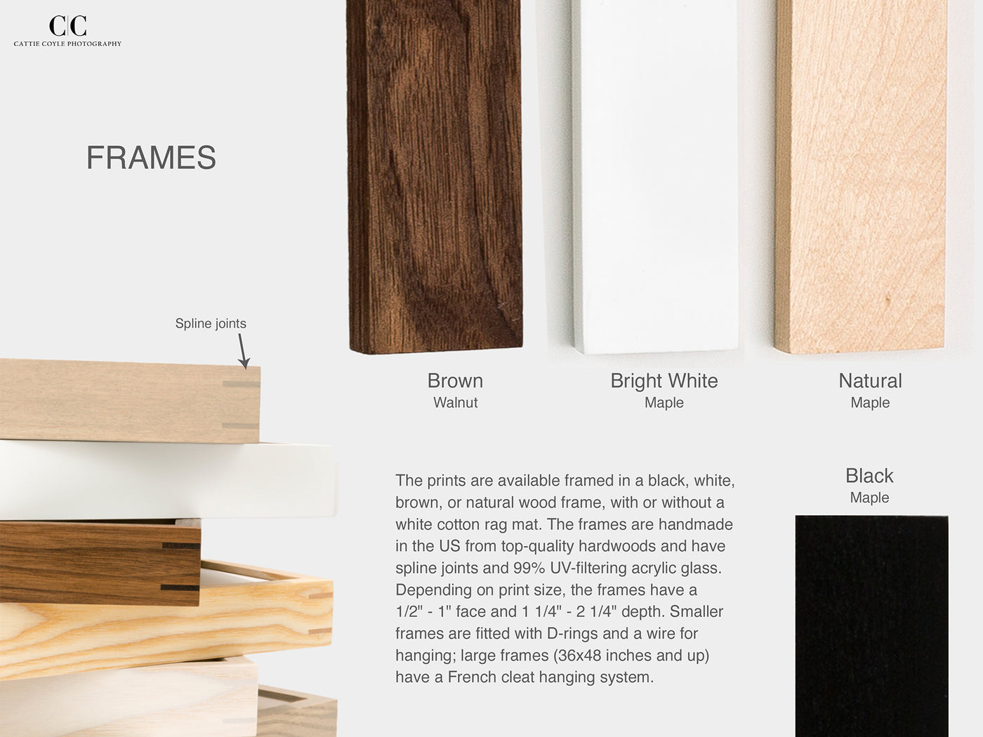 Frame Colors | Cattie Coyle Photography