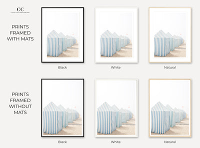 Framed beach art prints by Cattie Coyle Photography