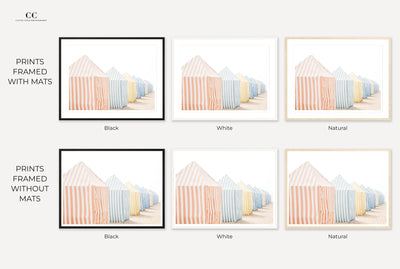 Framed large coastal wall art by Cattie Coyle Photography