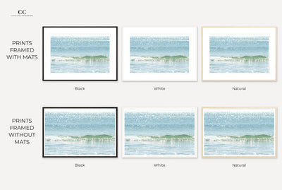 Framed ocean art print by Cattie Coyle Photography