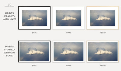 Framed storm cloud art prints by Cattie Coyle Photography