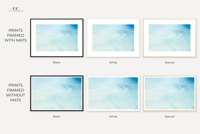 Framed swimming art prints by Cattie Coyle Photography