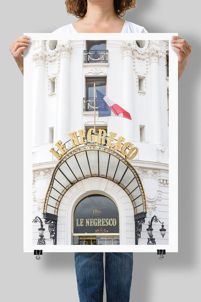 Le Negresco art print by Cattie Coyle Photography