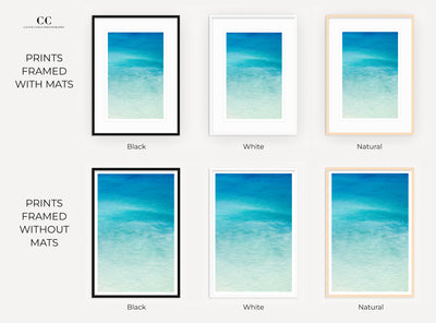 Magoito No 9 - Framed abstract ocean wall art by Cattie Coyle Photography