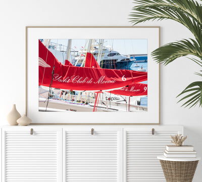 Monaco Yacht Club - Photography art print by Cattie Coyle