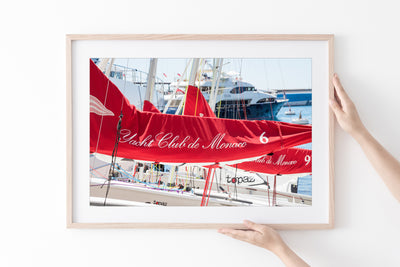 Monaco Yacht Club - Photography art print by Cattie Coyle