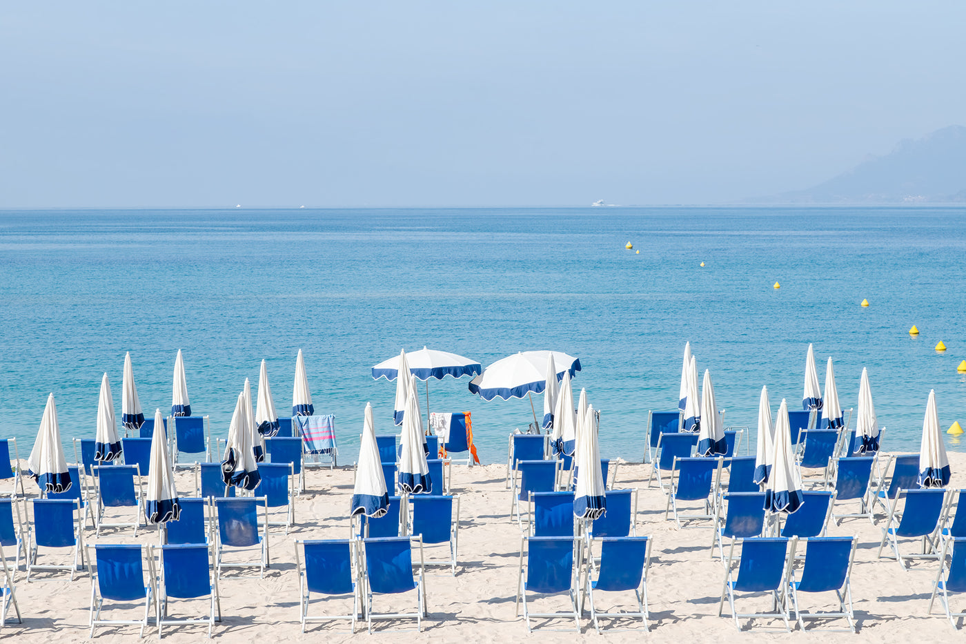 Morning in Cannes - Beach wall art large by Cattie Coyle Photography