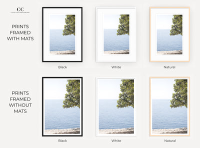 Framed Mediterranean Sea art prints by Cattie Coyle Photography