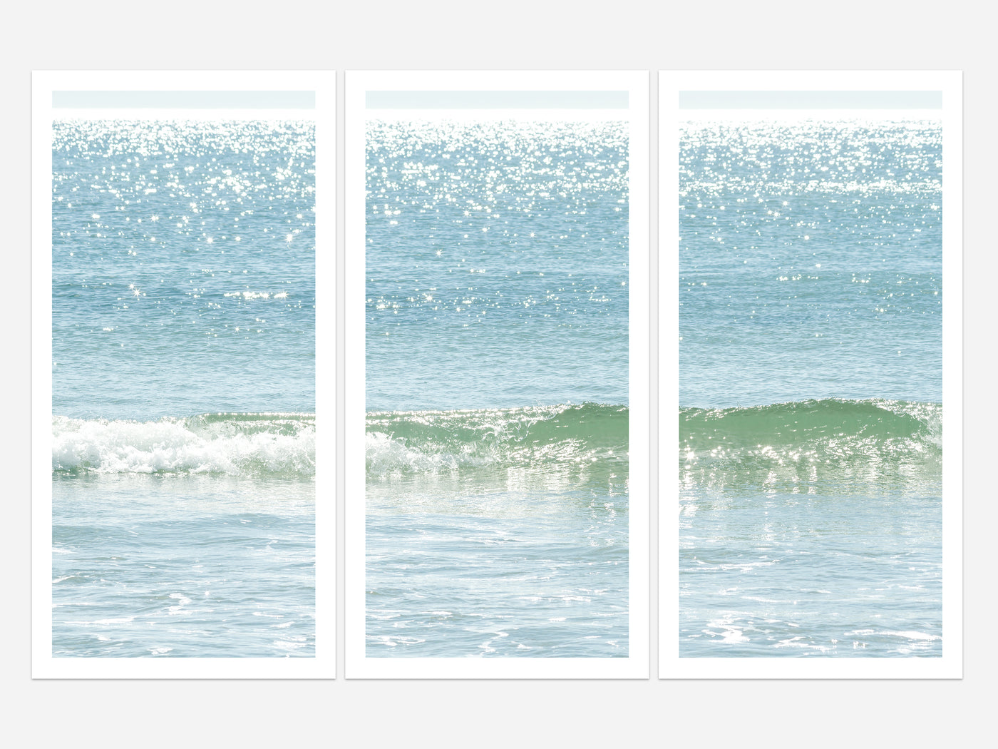Ocean Waves No 11 - 3 piece wall art by Cattie Coyle Photography