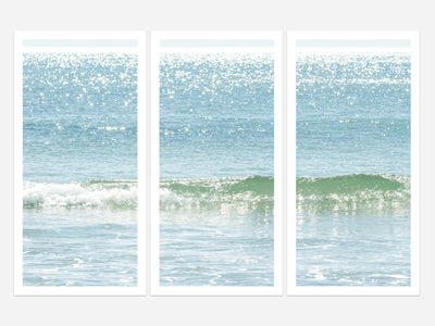 Ocean Waves No 11 - 3 piece wall art by Cattie Coyle Photography