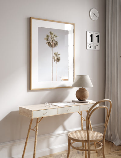 Palm Trees wall art by Cattie Coyle Photography in home office