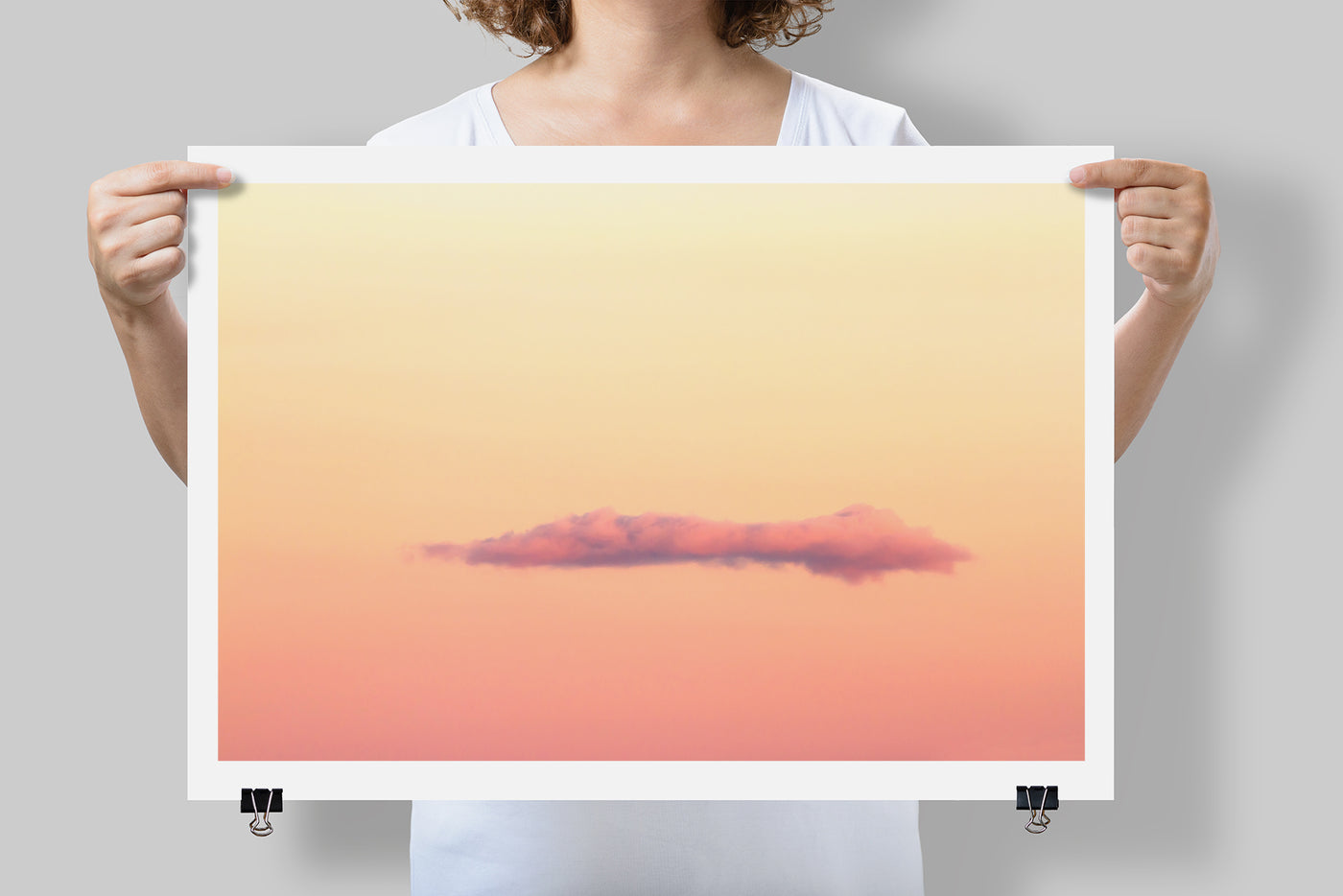 Pink cloud art print by Cattie Coyle Photography