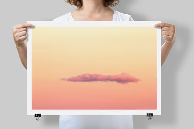 Pink cloud art print by Cattie Coyle Photography