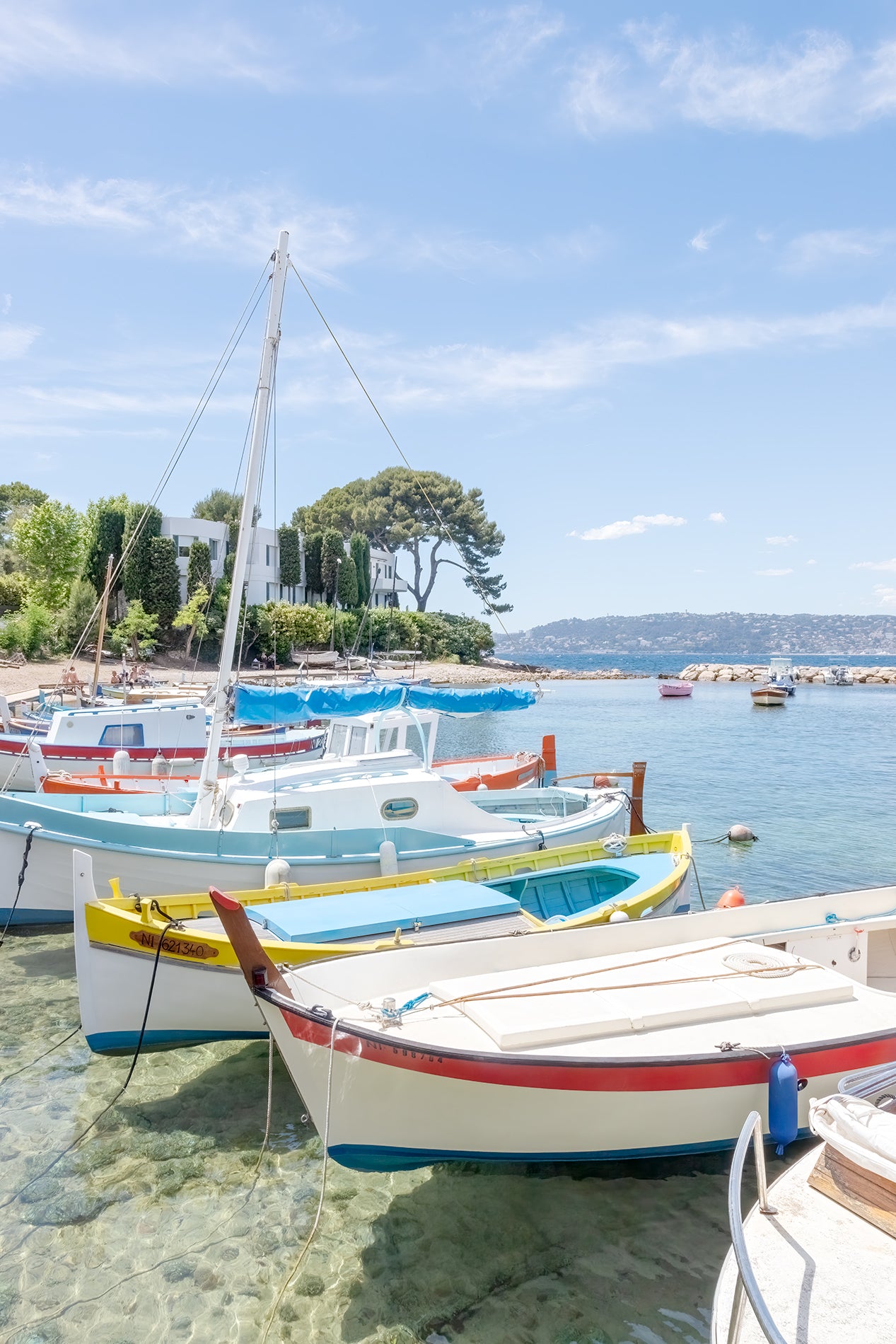 Port de l'Olivette - Colorful coastal wall art by Cattie Coyle Photography