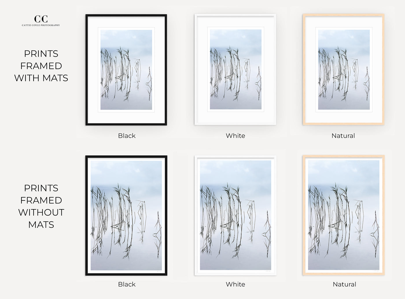 Reflections No 3 – Framed lake art prints by Cattie Coyle Photography