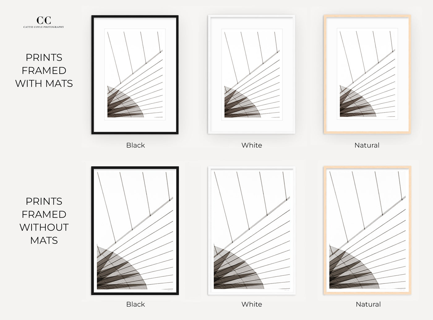 Sail No 11 – Framed abstract wall art black and white by Cattie Coyle Photography