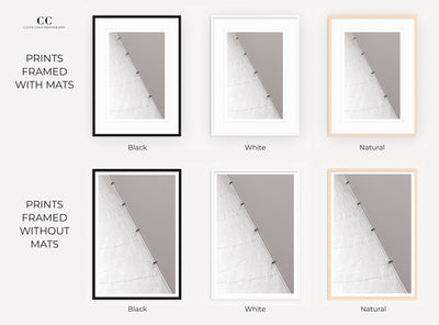 Sailing No 1 - Framed black and white art prints by Cattie Coyle Photography