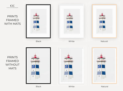 Santa Marta Lighthouse print by Cattie Coyle Photography, framed