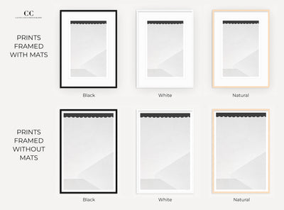 Shadow: Framed white and black abstract art print by Cattie Coyle Photography