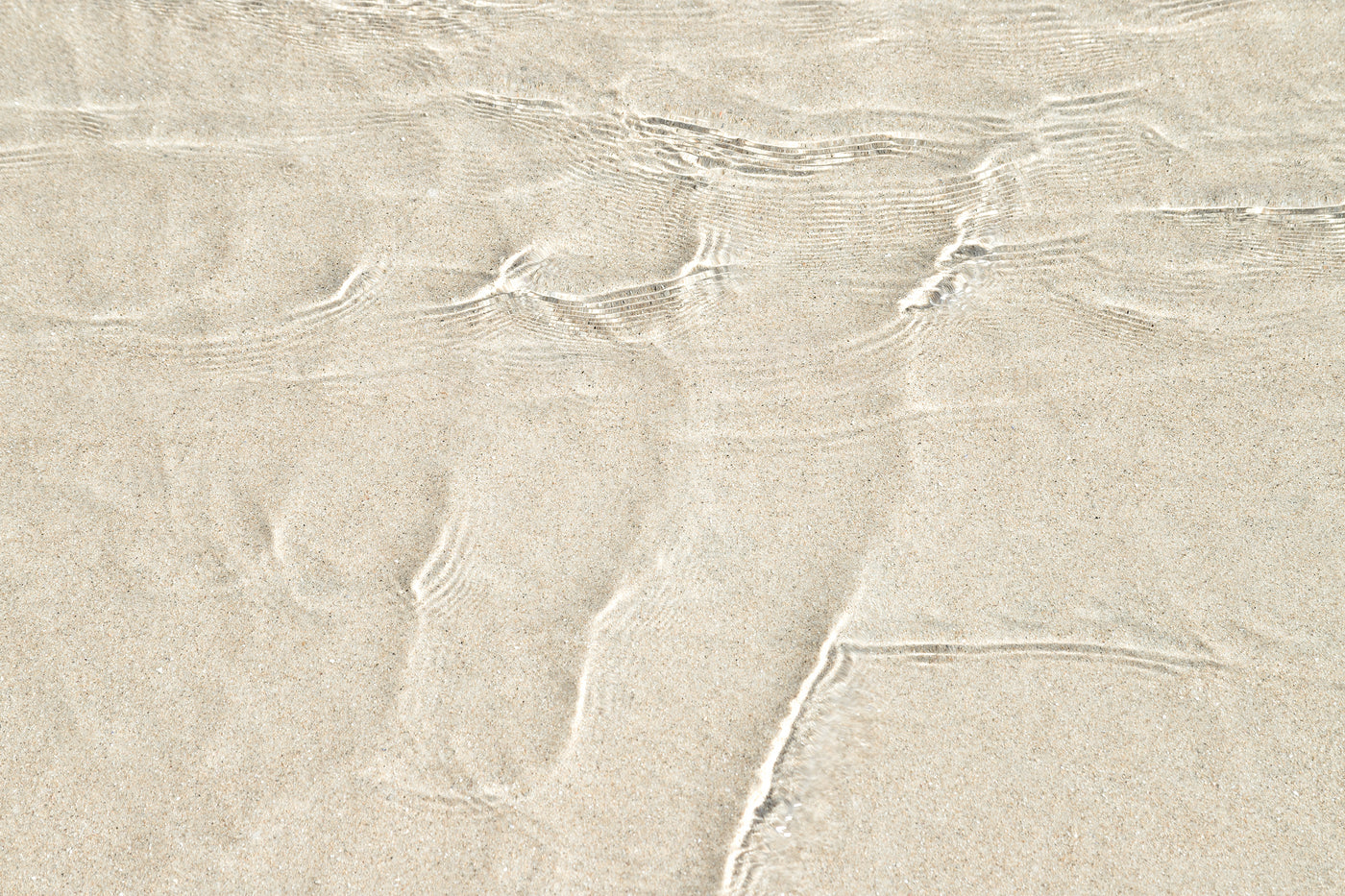 Shallow Water No 1 - Abstract neutral wall art by Cattie Coyle Photography