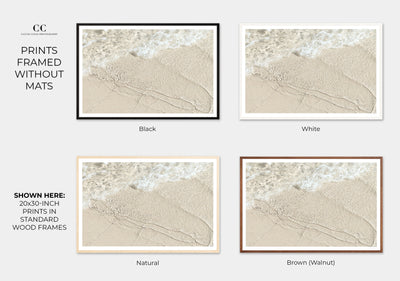 Shallow Water No 11 – Framed neutral coastal art prints by Cattie Coyle Photography
