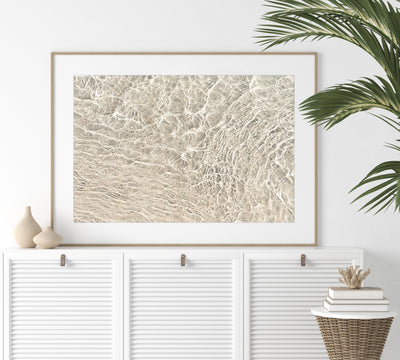 Shallow Water No 13 - Fine art print by Cattie Coyle Photography on dresser