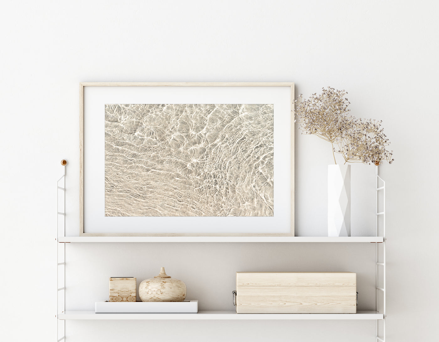 Shallow Water No 13 - Fine art print by Cattie Coyle Photography on shelf