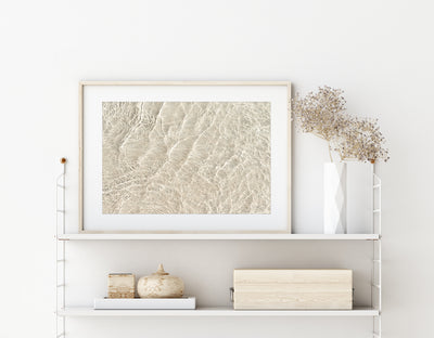 Shallow Water No 14 - Fine art print by Cattie Coyle Photography on shelf
