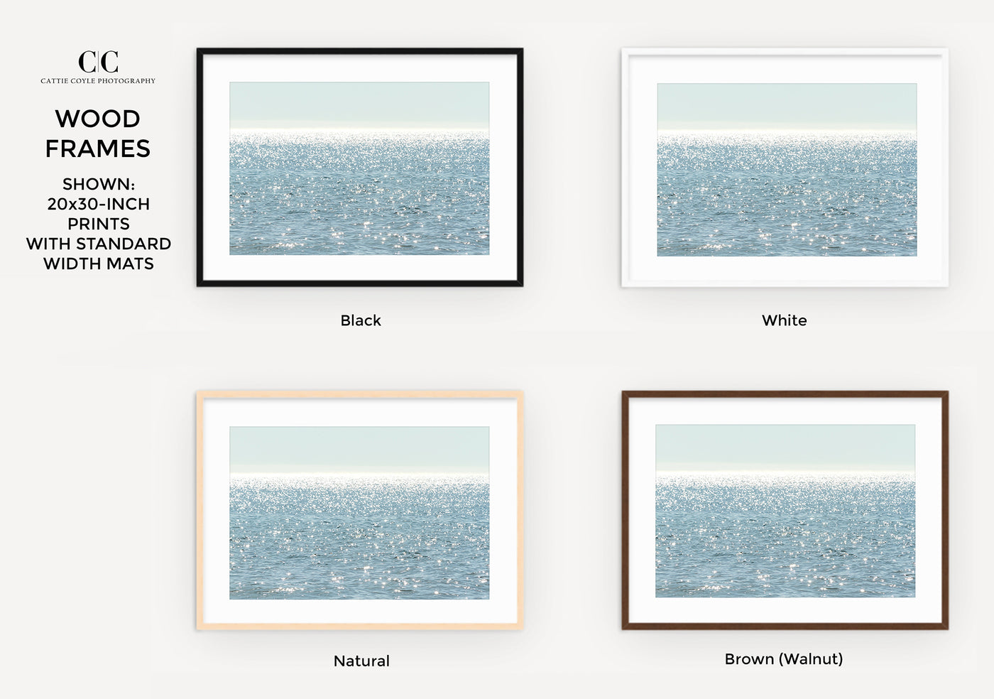 Sun Glitter – Framed ocean art prints by Cattie Coyle Photography